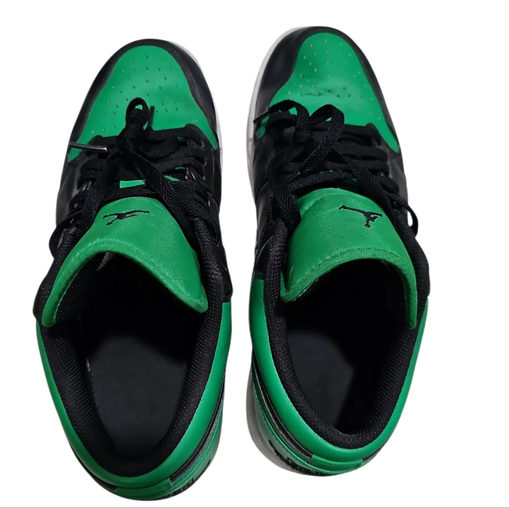 Nike Air Jordan 1 Low Retro Green Toe Black Pine Green Men’s Size 10.5 Sneakers - Picture 6 of 7